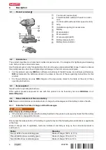 Предварительный просмотр 10 страницы Hilti CD 4--22 Operating Instructions Manual