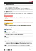 Предварительный просмотр 63 страницы Hilti CD 4--22 Operating Instructions Manual