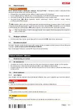 Preview for 149 page of Hilti CD 4--22 Operating Instructions Manual