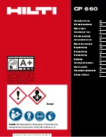 Предварительный просмотр 1 страницы Hilti CP 660 Instructions For Use Manual