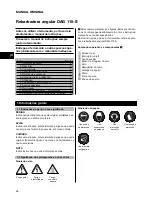 Предварительный просмотр 71 страницы Hilti DAG 115-S Operating Instructions Manual