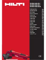 Preview for 1 page of Hilti DAG 125-S Operating Instructions Manual