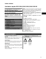 Предварительный просмотр 54 страницы Hilti DAG 125-S Operating Instructions Manual