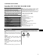 Предварительный просмотр 240 страницы Hilti DAG 125-S Operating Instructions Manual