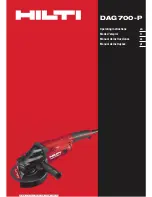 Hilti DAG 700-P Original Operating Instructions preview