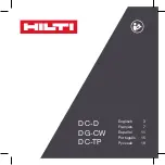 Preview for 1 page of Hilti DC-D Manual