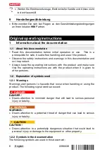 Preview for 12 page of Hilti DCH-SL LG Manual