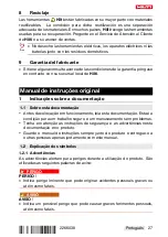 Preview for 33 page of Hilti DCH-SL LG Manual