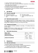 Preview for 77 page of Hilti DCH-SL LG Manual