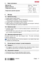 Preview for 83 page of Hilti DCH-SL LG Manual