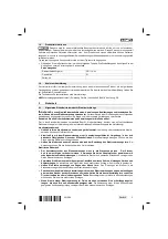 Предварительный просмотр 9 страницы Hilti DD 110-W Original Operating Instructions