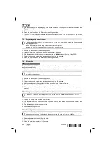 Предварительный просмотр 34 страницы Hilti DD 110-W Original Operating Instructions