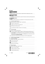 Предварительный просмотр 104 страницы Hilti DD 110-W Original Operating Instructions