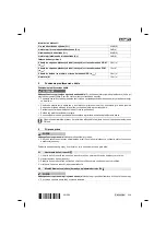 Предварительный просмотр 265 страницы Hilti DD 110-W Original Operating Instructions