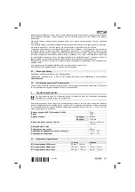 Предварительный просмотр 391 страницы Hilti DD 110-W Original Operating Instructions