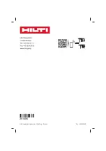 Предварительный просмотр 452 страницы Hilti DD 110-W Original Operating Instructions