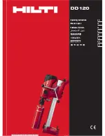 Hilti DD 120 Operating Instructions Manual preview