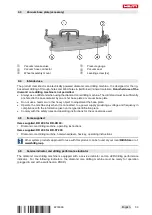 Preview for 41 page of Hilti DD 200 Operating Instructions Manual