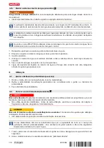 Предварительный просмотр 122 страницы Hilti DD 200 Operating Instructions Manual