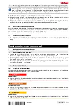 Preview for 203 page of Hilti DD 200 Operating Instructions Manual