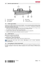 Предварительный просмотр 263 страницы Hilti DD 200 Operating Instructions Manual