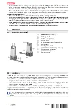 Предварительный просмотр 22 страницы Hilti DD AF-CA L Original Operating Instructions