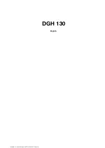 Preview for 3 page of Hilti DGH 130 Operating Instructions Manual