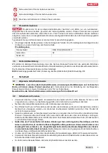 Предварительный просмотр 11 страницы Hilti DSH 700-X Original Operating Instructions