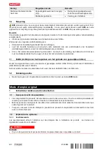 Предварительный просмотр 68 страницы Hilti DSH 700-X Original Operating Instructions