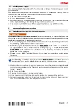 Предварительный просмотр 25 страницы Hilti DST 10-CA Operating Instructions Manual