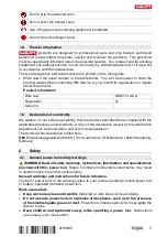 Preview for 9 page of Hilti DSW 1510-CA Manual