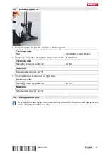 Предварительный просмотр 25 страницы Hilti DSW 2005-TS Manual