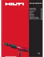 Hilti DX 351 BT Operating Instructions Manual preview