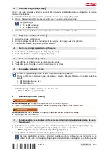 Предварительный просмотр 209 страницы Hilti DX 6 Series Original Operating Instructions