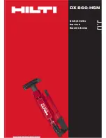 Hilti DX 860-HSN Operating Instructions Manual предпросмотр