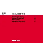 Hilti DX36 M Operating Instructions Manual preview