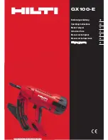 Hilti GX 100-E Operating Instructions Manual preview