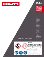 Preview for 1 page of Hilti HIT-FP 700 R Manual