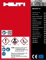 Preview for 1 page of Hilti HIT-HY 170 Instructions For Use Manual