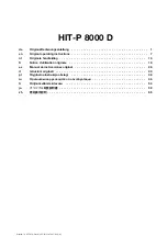 Preview for 5 page of Hilti HIT-P 8000 D Original Operating Instructions