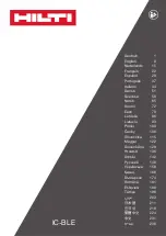 Preview for 1 page of Hilti IC-BLE Original Operating Instructions