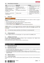 Preview for 121 page of Hilti NCR 060 II-A22 Original Operating Instructions