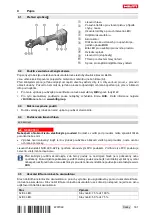 Preview for 185 page of Hilti NCR 060 II-A22 Original Operating Instructions