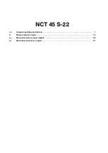 Preview for 4 page of Hilti NCT 45 S-22 Manual