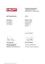 Preview for 177 page of Hilti NCT IS 025-A22 Original Operating Instructions