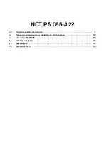 Preview for 4 page of Hilti NCT PS 085-A22 Original Operating Instructions