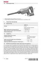 Предварительный просмотр 140 страницы Hilti NCV 4-22 Operating Instructions Manual