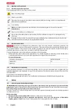 Предварительный просмотр 18 страницы Hilti NPR 019 IE-A22 Original Operating Instructions