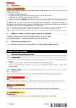 Предварительный просмотр 134 страницы Hilti NPR 019 IE-A22 Original Operating Instructions