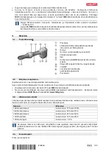 Предварительный просмотр 139 страницы Hilti NPR 019 IE-A22 Original Operating Instructions